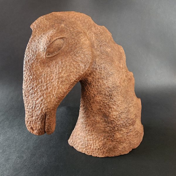 El acabado mate, con tonos arcillosos y texturas rugosas, recuerda la piel de la tierra seca por el sol, mientras que los detalles grabados a mano en sus flancos aluden a símbolos ancestrales de libertad y resistencia.